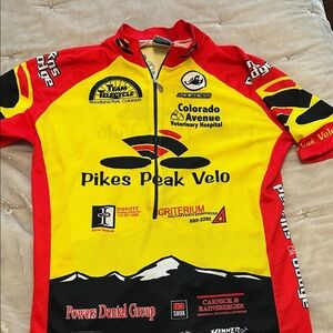 Men's Cycling Jersey - Red and Yellow